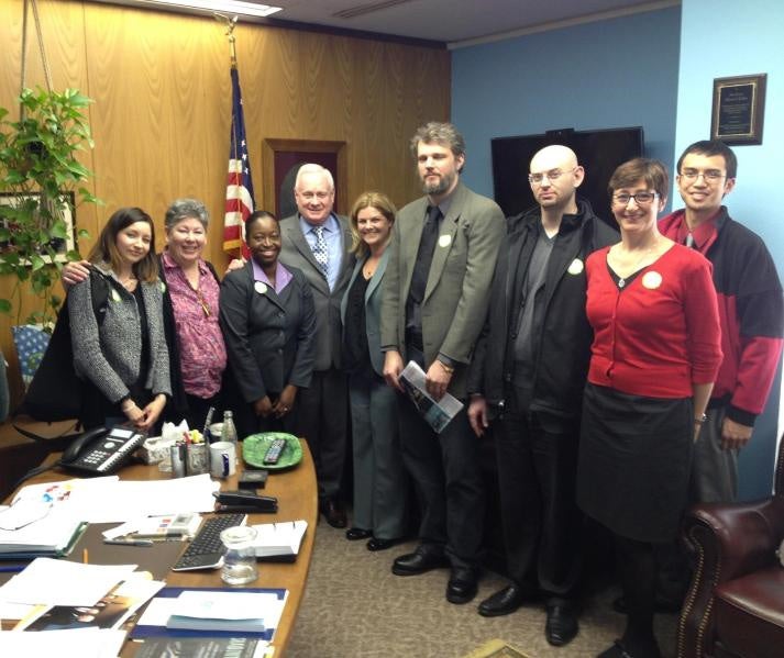 Visited today in my Albany office by Christine Heaney and the